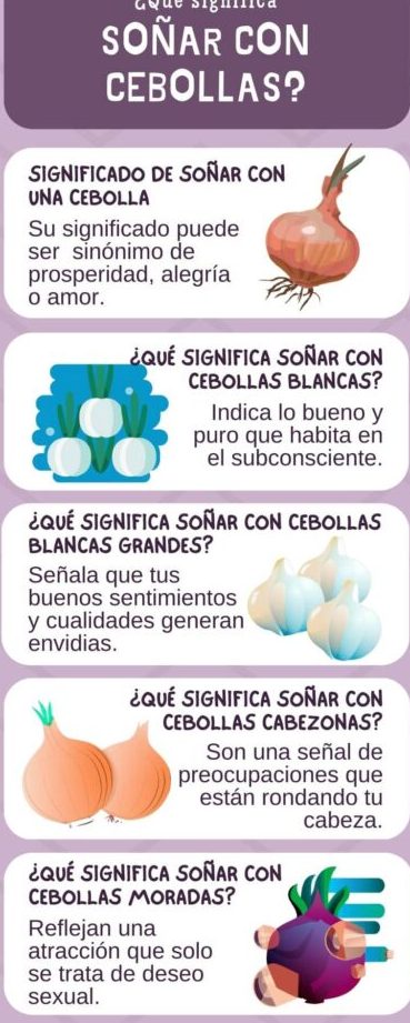 que significa sonar con cebolla