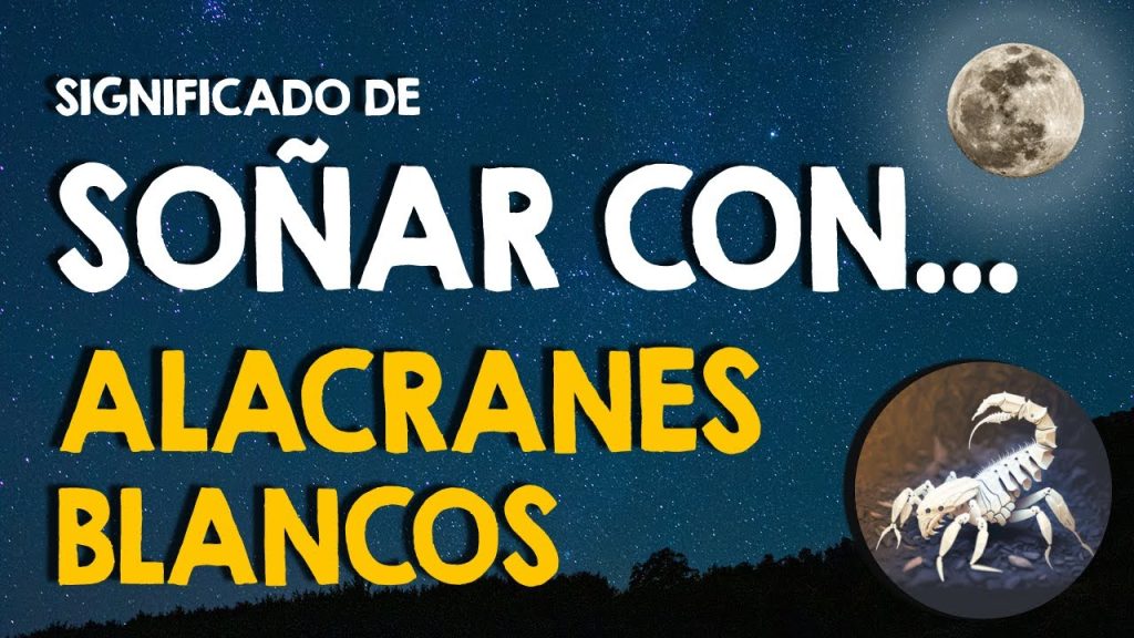 sonar con alacranes blancos