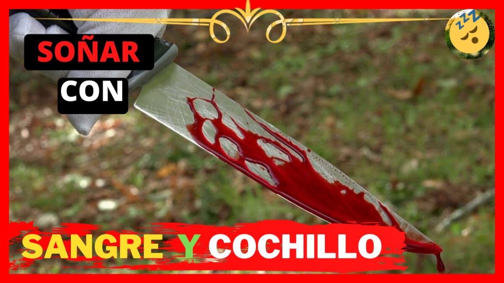 sonar con cuchillos y sangre