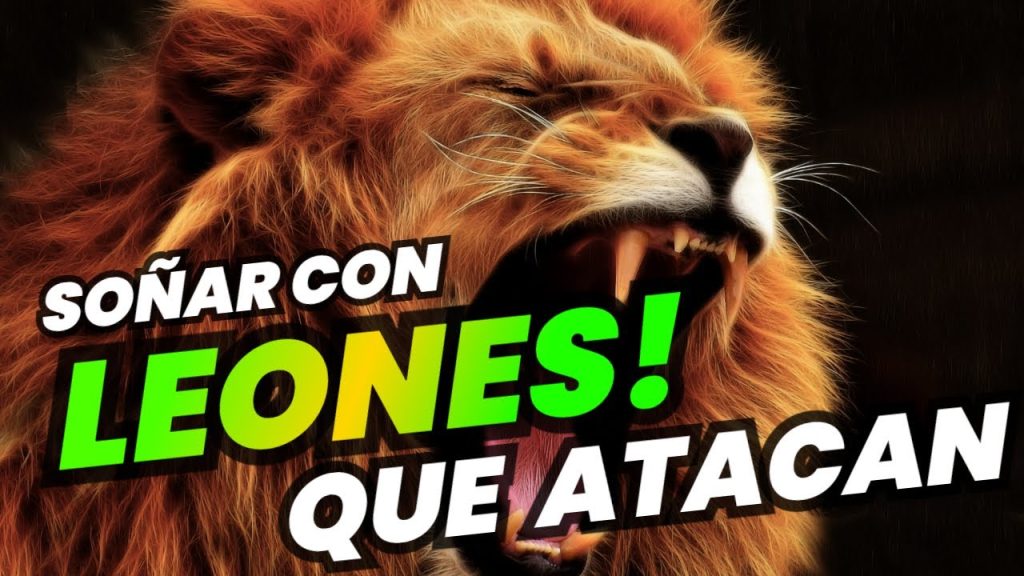 sonar con leones que atacan