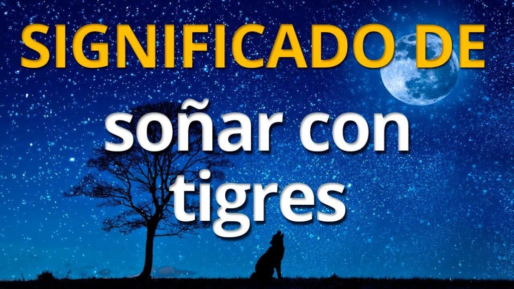 sonar con un tigre grande