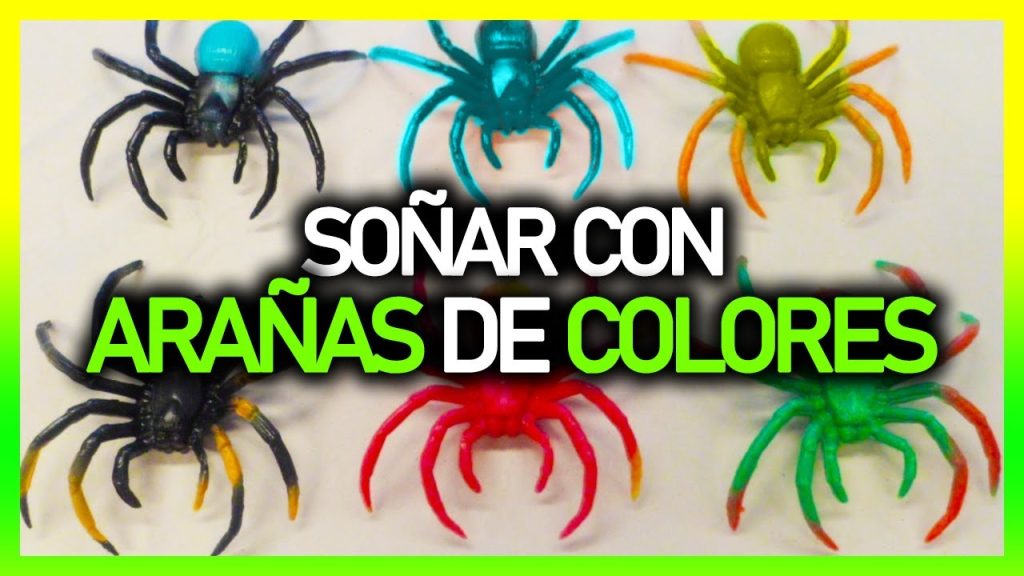 sonar con aranas de colores