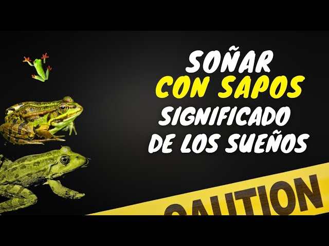 que significa sonar con ranas y sapos