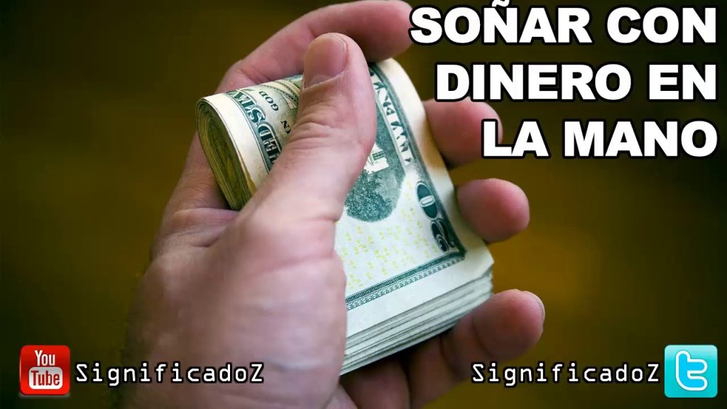 sonar con billetes en la mano