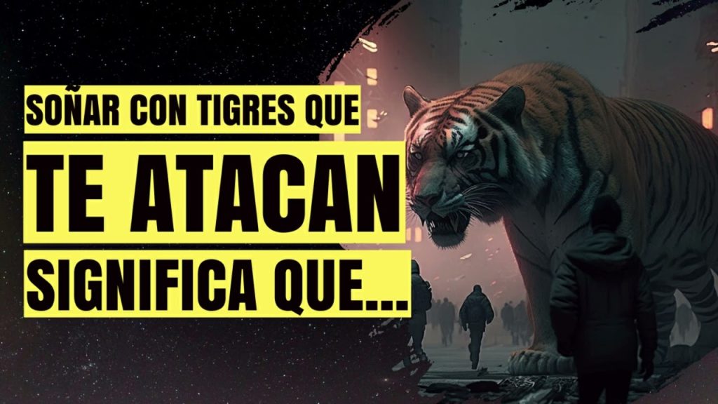 sonar con un tigre que ataca