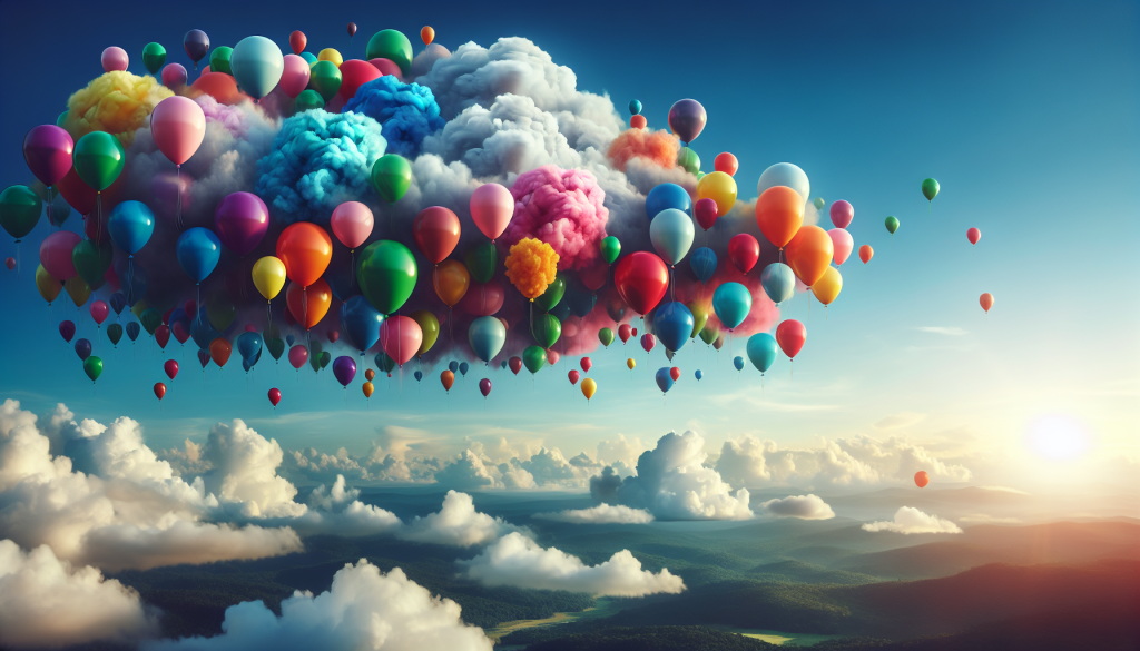 que significa sonar con globos de colores en el cielo